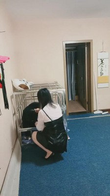 【唯雅】把人刑犬从狗笼里揪出来虐 bf5214