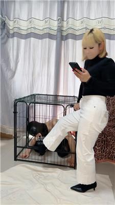 【幸运小孩】狗笼圈养犯贱狗东西 JS251015-8